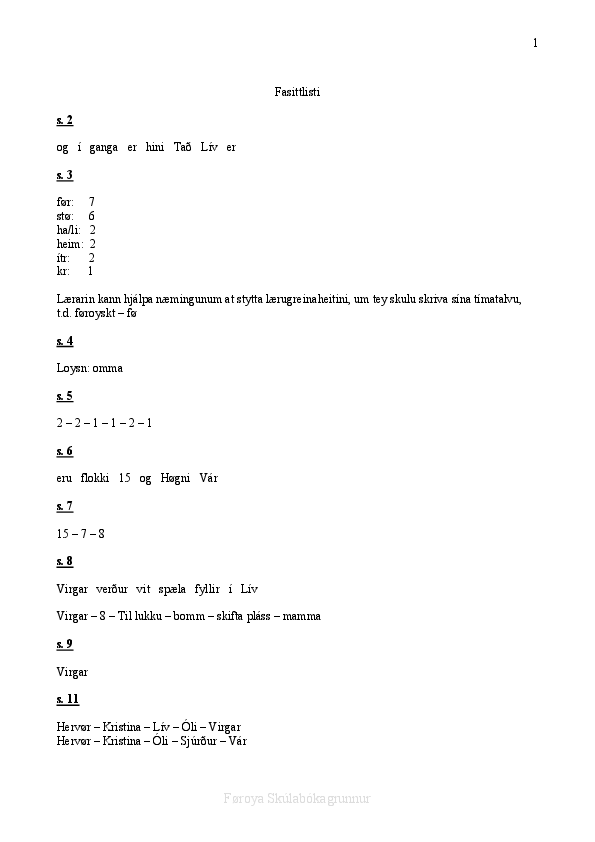 Svarlisti